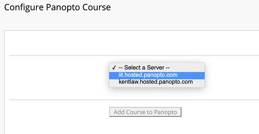 Center for Learning Innovation Configure Panopto
