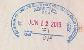 IC - Port of Entry Stamp