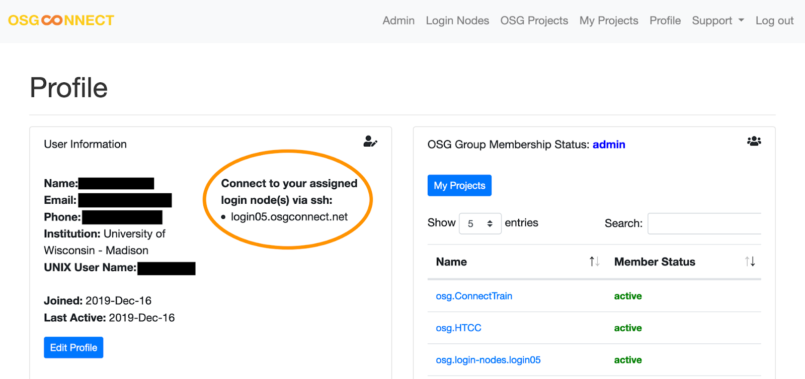 GRIDIIT - login nodes