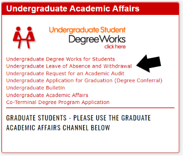 UGAA - Withdrawal or Leave of Absence