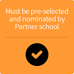 Pre Selected and nominated by Partner school