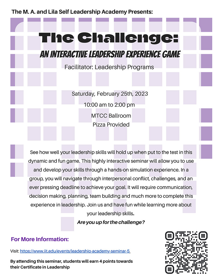 The Challenge: An Interactive Leadership Experience Game