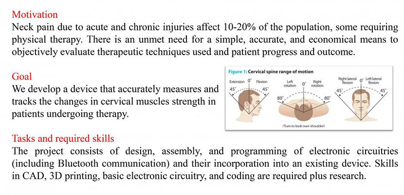 A novel cervical diagnosis and rehabilitation device