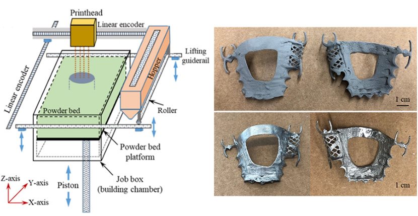 Understanding role of powder characteristics on part density and surface roughness of binder jet 3D printed biomaterials