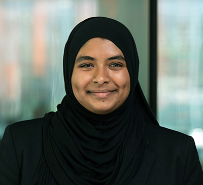 Center for Leadership Academy Scholar Aaisha Hafeez
