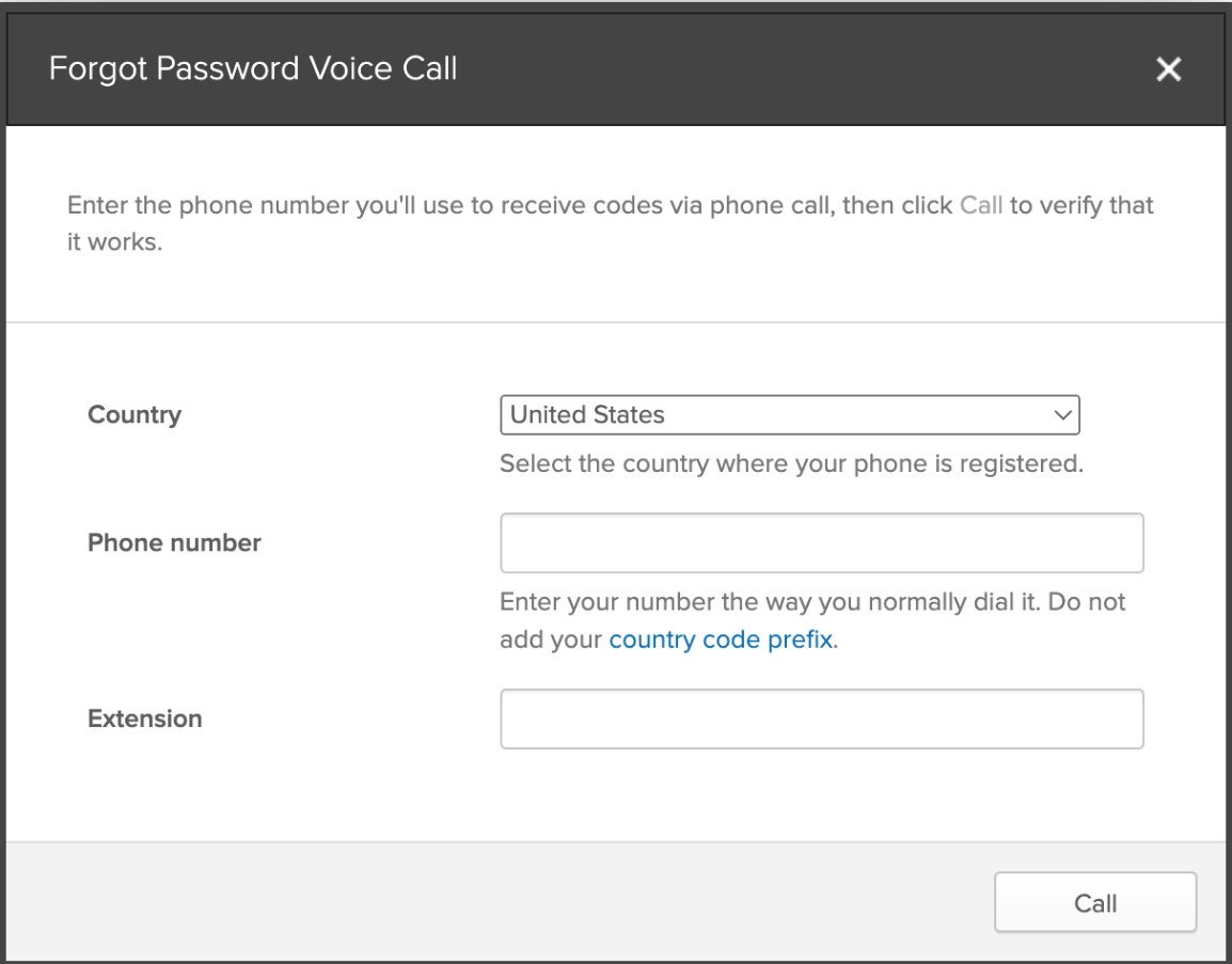 Enter your phone number the way you would normally dial it. Do not add your country code prefix.