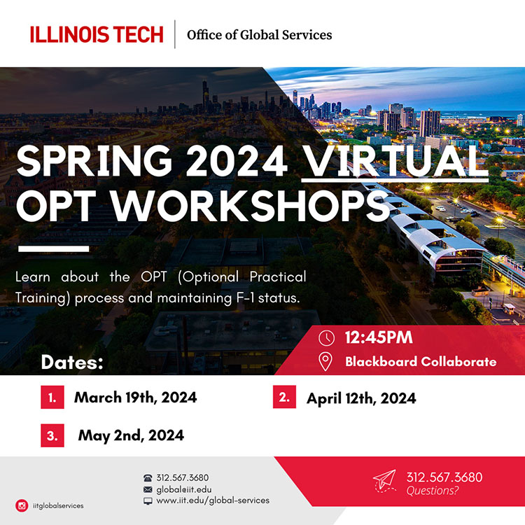 Spring 2024 OPT Workshops