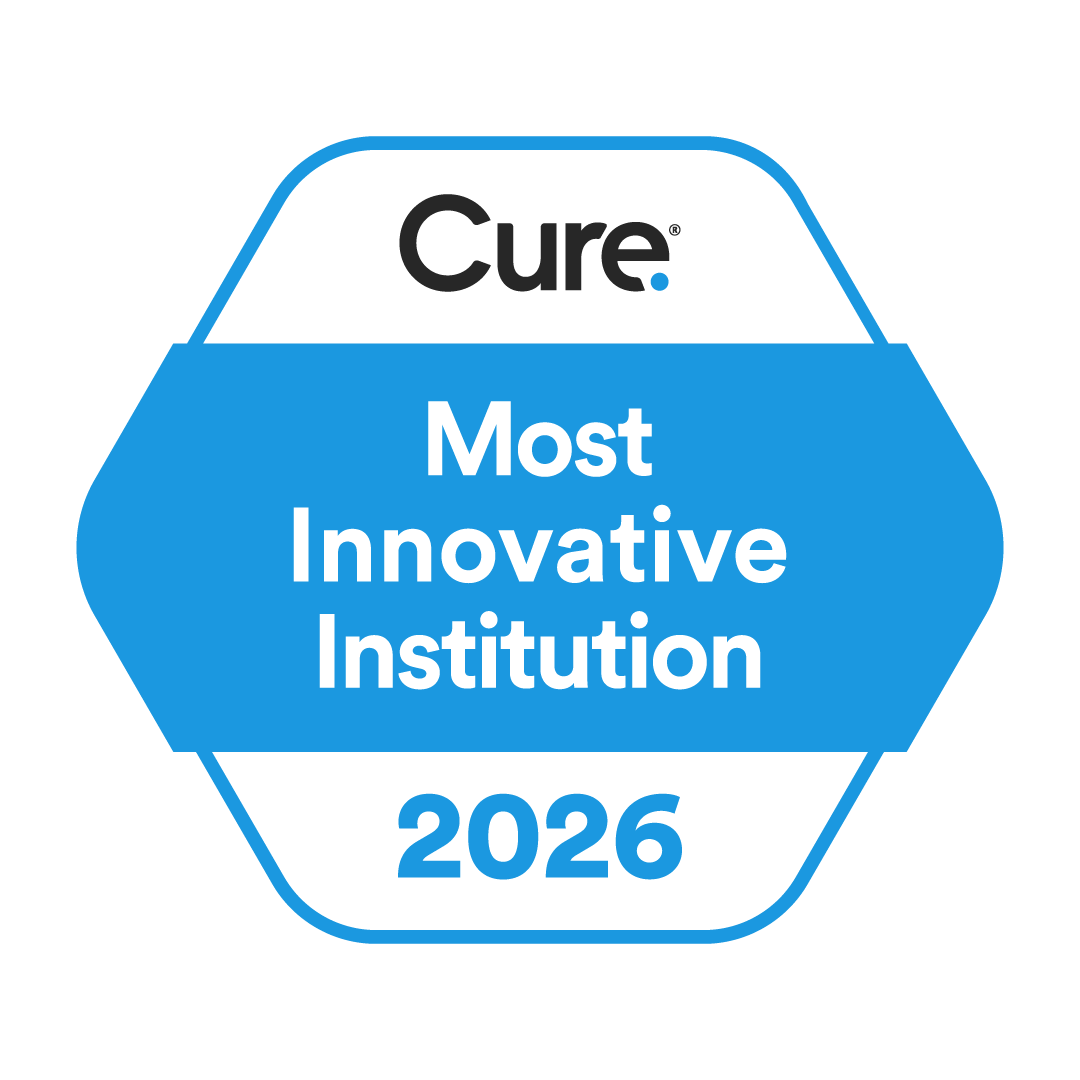 Cure Innovation Index Most Innovative Institution 2026 badge