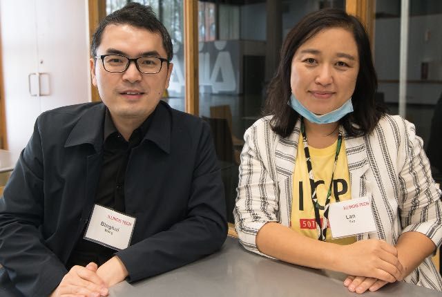 New CS faculty Binghui Wang and Lan Yao
