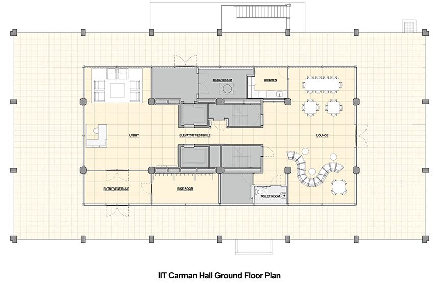 Carman Hall ground floor plan