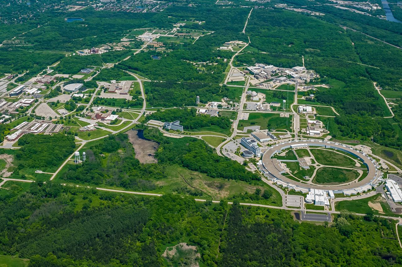 Aerial photo of Argonne National Laboratory