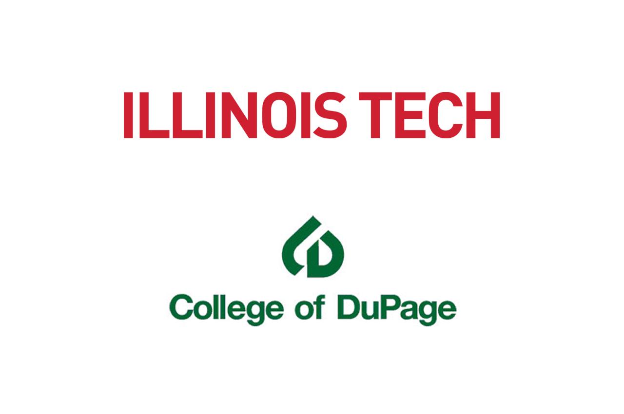 Illinois Tech and College of DuPage logos - 1280x850