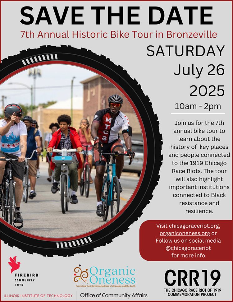 Bronzeville 2025 CRR19 Bike Tour Poster