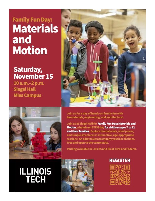 Flyer image of Family Fun Day: Materials and Motion