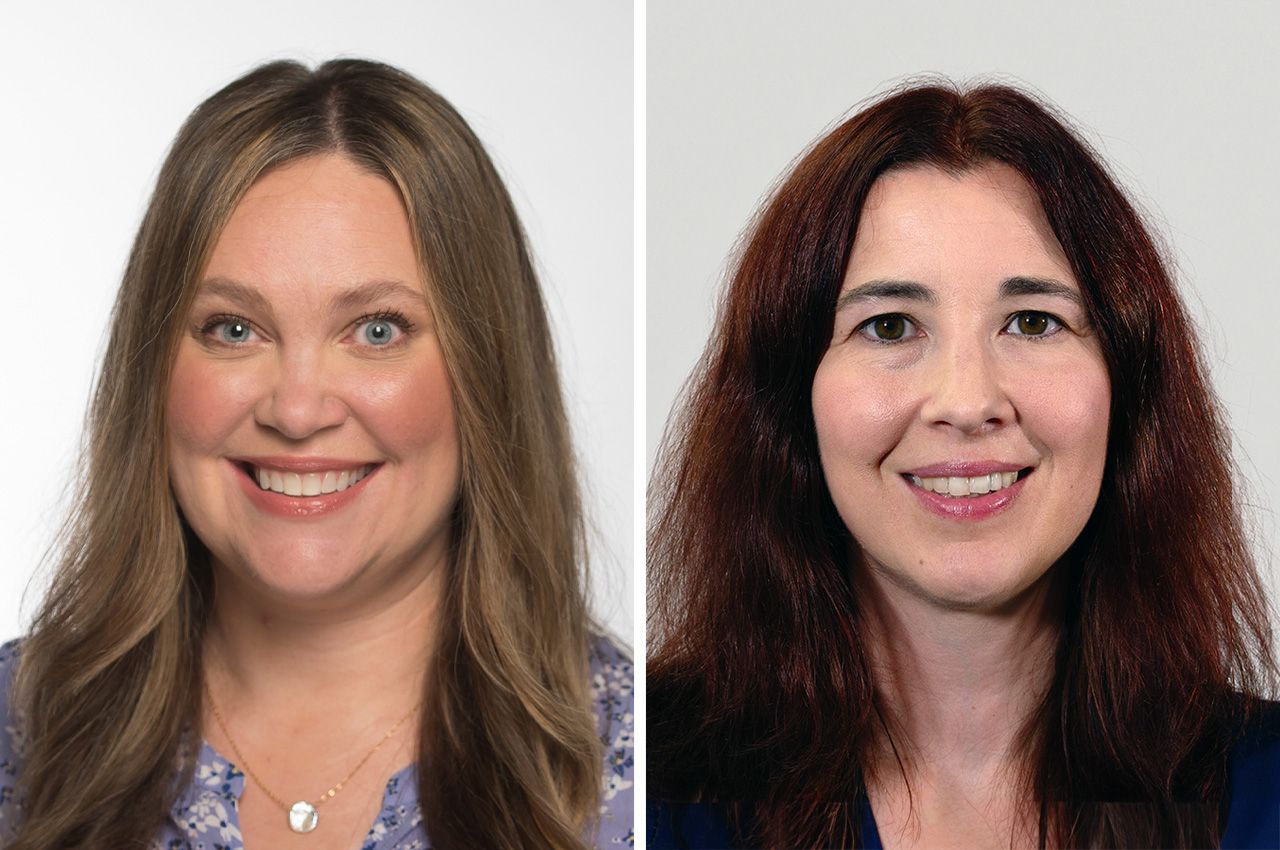 Headshots of Professor of Psychology Nicole Ditchman (left) and Assistant Professor Lindsay Sheehan (right).
