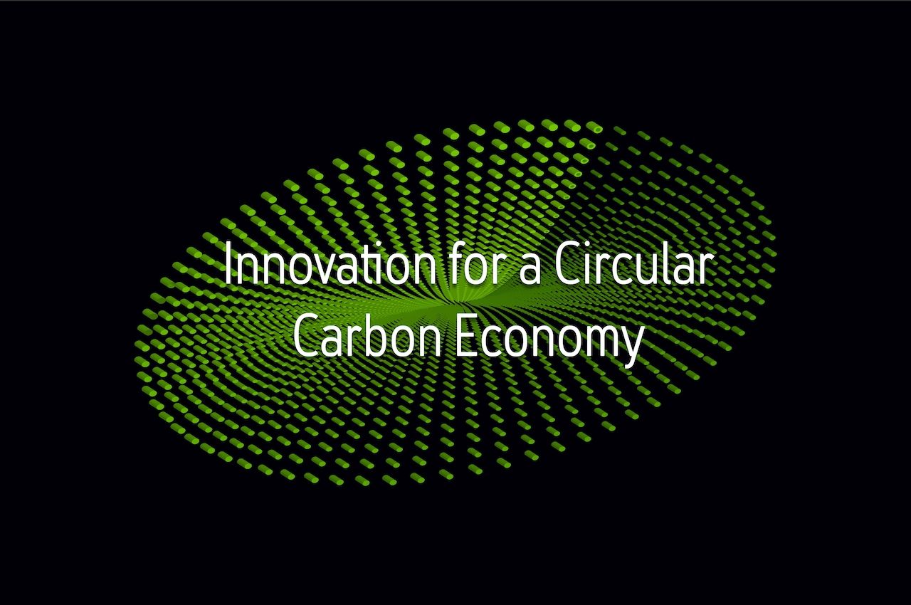 Pixelated graphic with 2026 WISER Distinguished Lecture title, "Innovation for a Circular Carbon Economy"