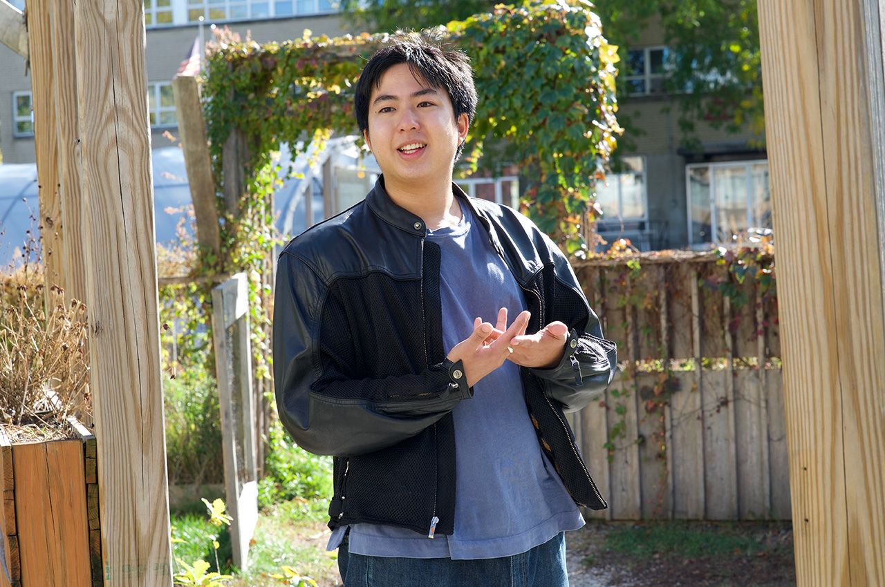 Environmental shot of architecture student Cody Lopez (B.ARCH. 3rd Year)