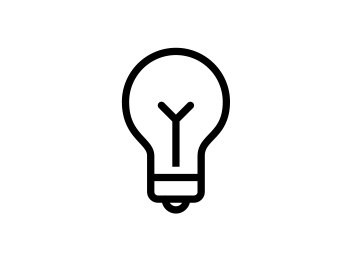 Lightbulb Icon for student idea drive