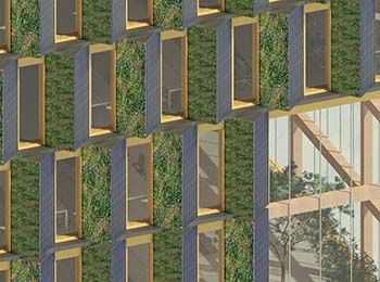 Layout of the 2020 Illinois Tech team that won its Solar Decathlon Division