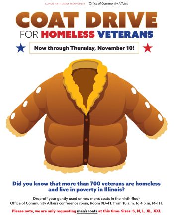 Veterans coat drive flyer