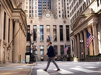 Student at the Chicago Board of Trade