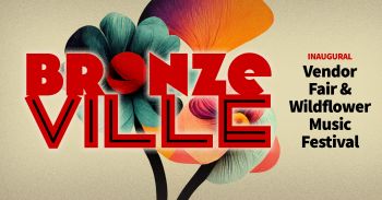 Logo for the Bronzeville Vendor Fair and Wildflower Music Festival