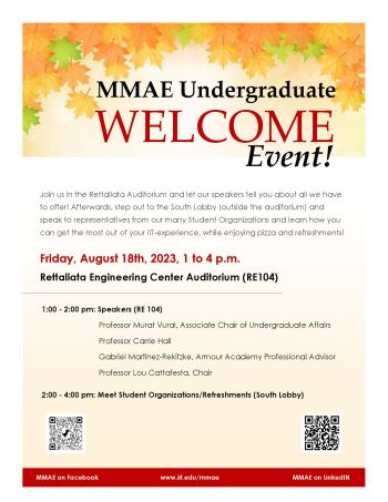 UG MMAE Welcome Event 