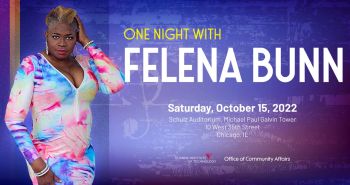 Flier for Felena Bunn concert