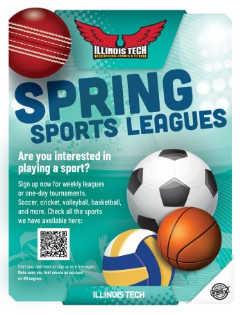 Spring 2024 Recreational Sports Leagues Flyer