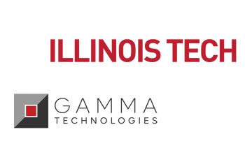 The logos of Gamma Technologies and Illinois Tech
