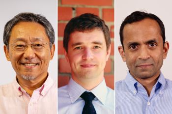 Lewis College of Science and Letters new department chairs: Lei Li, Pavel Snopok, and Saran Ghatak.
