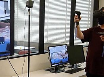 Lab photo of vr experience