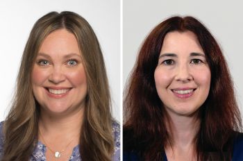 Headshots of Professor of Psychology Nicole Ditchman (left) and Assistant Professor Lindsay Sheehan (right).