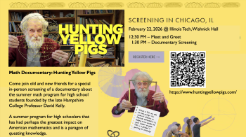 Image of a flyer promoting a documentary screening for Hunting Yellow Pigs 