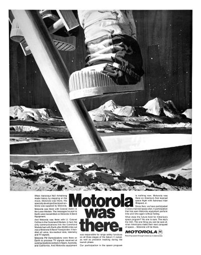 Motorola Moon Poster 1969