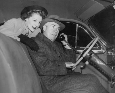 Paul and Virginia Galvin with Car Phone in 1946