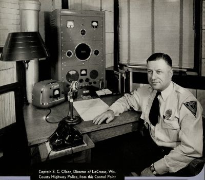 Police Dispatcher and Motorola Radio 1941