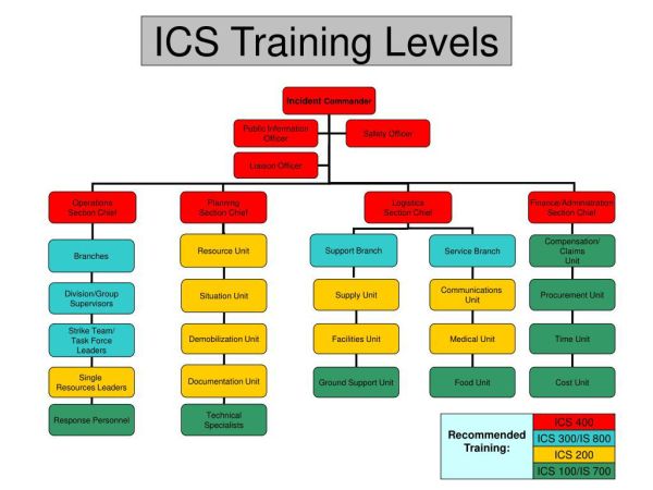 ICS Training Levels Flowchart