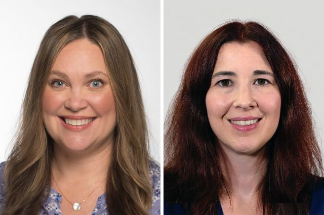 Headshots of Professor of Psychology Nicole Ditchman (left) and Assistant Professor Lindsay Sheehan (right).