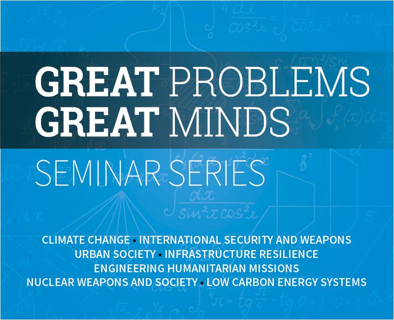 Great Problems Great Minds Seminar Series Poster