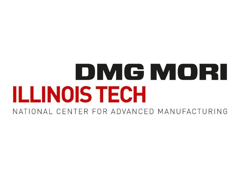 Text: DMG Mori, Illinois Tech, National Center for Advanced Manufacturing