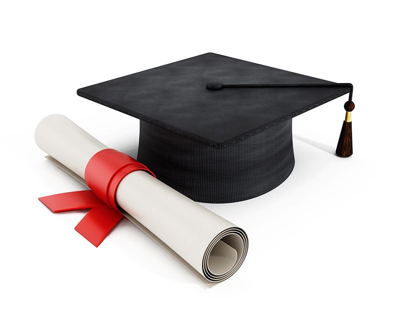 Diploma and Mortar Board Cap