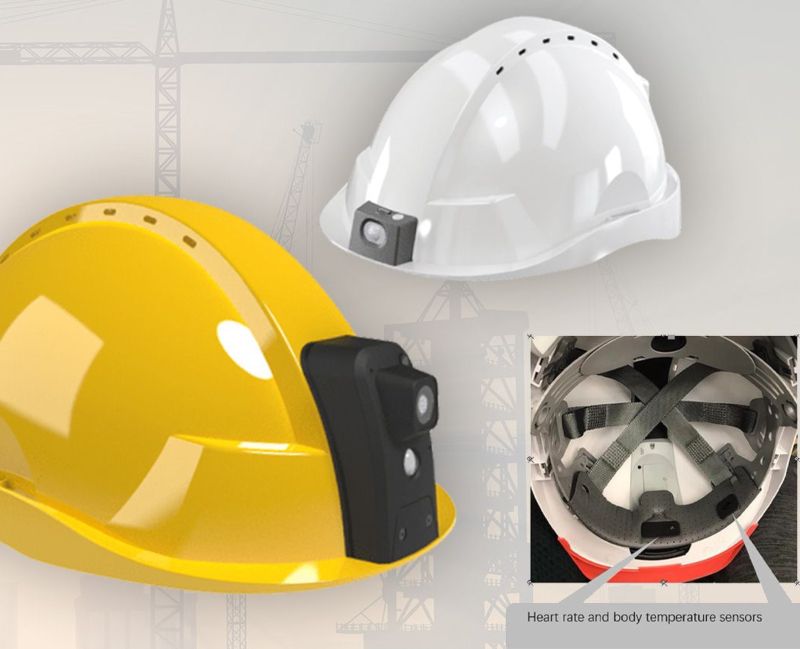 Smart construction helmets with AI sensors