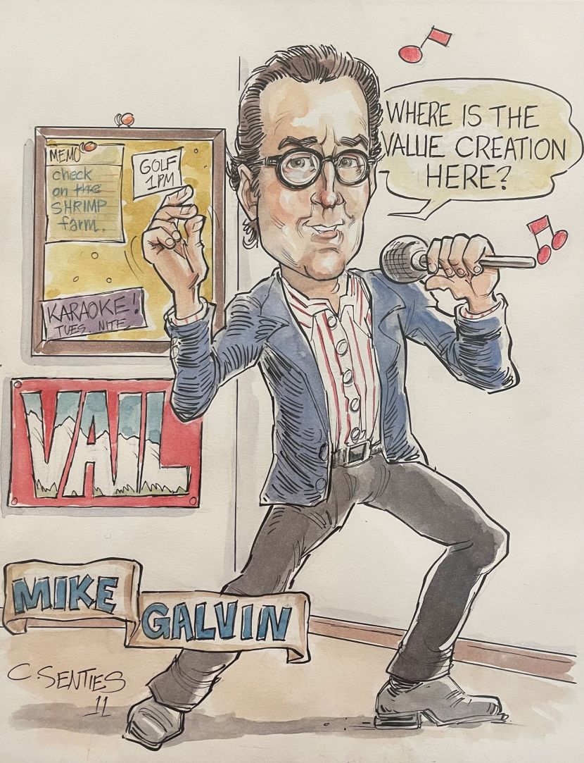 Mike Galvin Harrison St Caricature