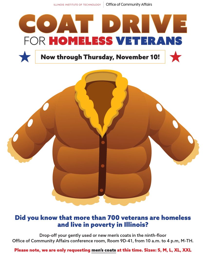 Coat Drive for Homeless Veterans | Illinois Institute of Technology